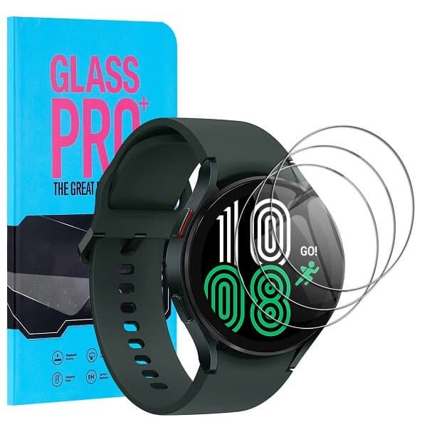 (3 Pcs) Samsung Galaxy Watch 4 42mm & 46mm Classic Screen Protector Tempered Glass Guard (3 Pcs) Samsung Galaxy Watch 4 42mm & 46mm Classic Screen Protector Tempered Glass Guard